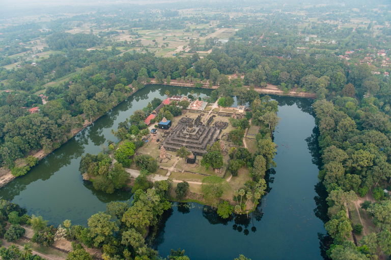 De Krong Siem Reap: Passeio de balão de ar quente em Angkor com serviço de busca