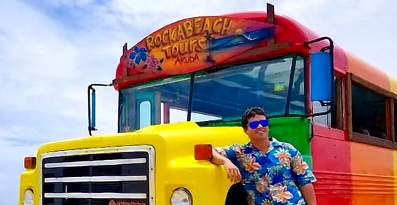 Aruba: Half Island Guided Bus Tour with Iconic Landmarks