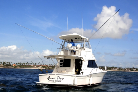 Charters Privados de Pesca "Gone Dog" 37' viaje en barco en alta marCharters Privados de Pesca "Gone Dog" 37' barco 4 horas de viaje