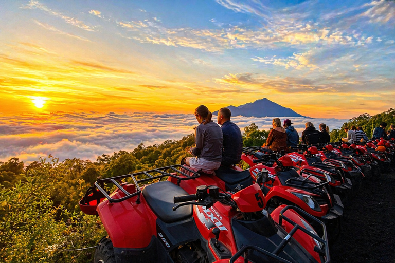 Bali: Mount Batur Sunrise ATV Ride & Rafting Adventure Tandem ATV Sunrise & Rafting with Round Trip Transfer