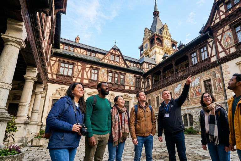 TOUR Bran Castle (Dracula), Peles Castle & Wednesday Castle Audio guide in 24 languages