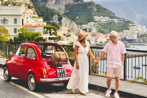 Costa Amalfitana: Visita fotográfica com um Fiat 500 VintagePartida: Conca dei Marini, Amalfi, Atrani