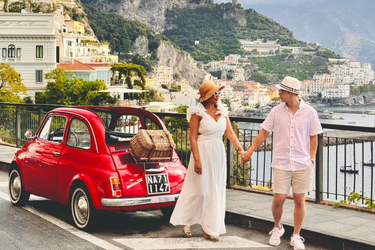 Costa Amalfitana: Visita fotográfica com um Fiat 500 VintagePartida: Conca dei Marini, Amalfi, Atrani