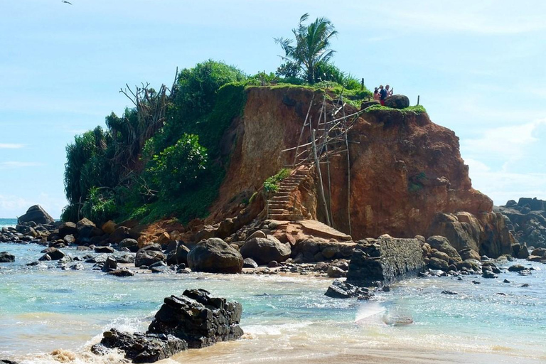 From Colombo: Mirissa Coconut Tree Hill, Beach & Rock Tour