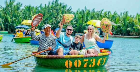 Coconut Basket Boat Ride & Lantern Making at BẢY MẪU Forest