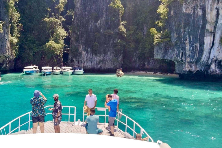 Phuket: Phi Phi Sunset & 3 Snorkeling by Luxury Catamaran With out transfer & National Park