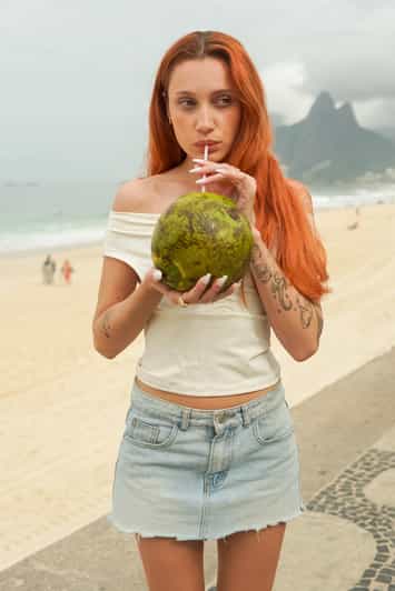 Arpoador und Ipanema: Redaktionelle Sitzung in Rio de Janeiro + eine Kokosnuss als Geschenk