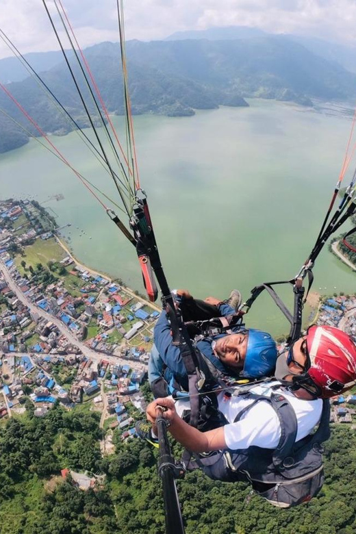 Pokhara: Thrilling Paragliding Experience with Photo Video