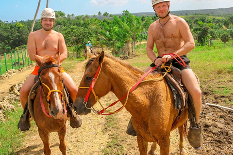 Punta Cana: Zipline, Buggy, Passeio a cavalo e Almoço