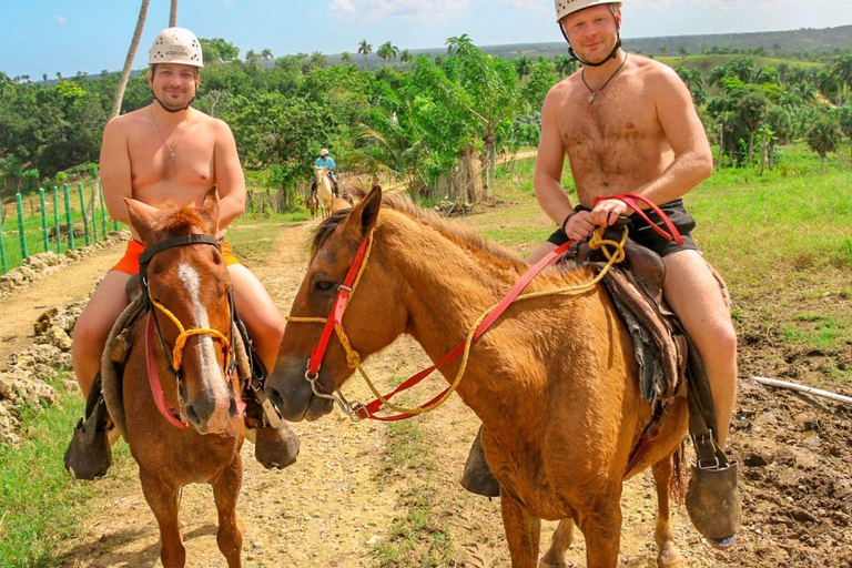 Punta Cana : Zipline, buggy, équitation et déjeuner