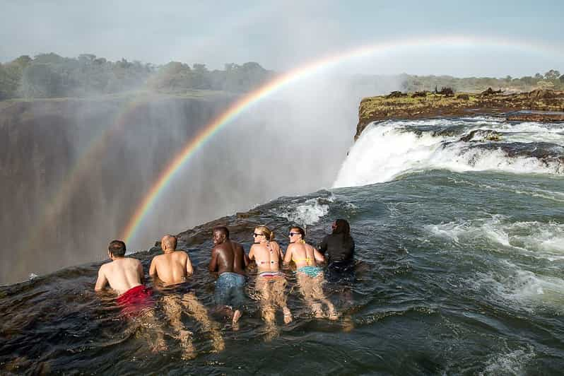 From Victoria Falls: Livingstone Island Tour & Devils Pool