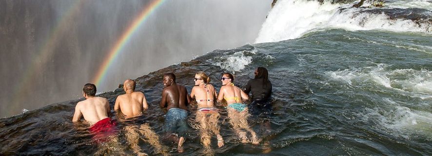 From Victoria Falls: Livingstone Island Tour & Devils Pool