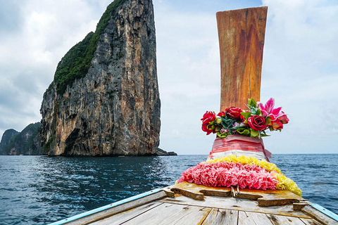 De Phi Phi: 6 horas de passeio particular de barco pelas Ilhas Phi PhiTour para 3 a 5 pessoas