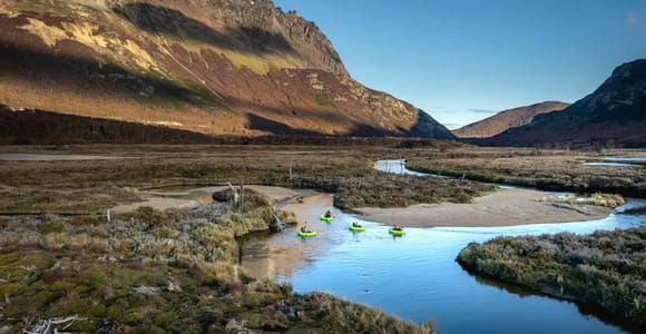 Ushuaia: Carbajal Valley Trek & Packrafting Tour with Lunch