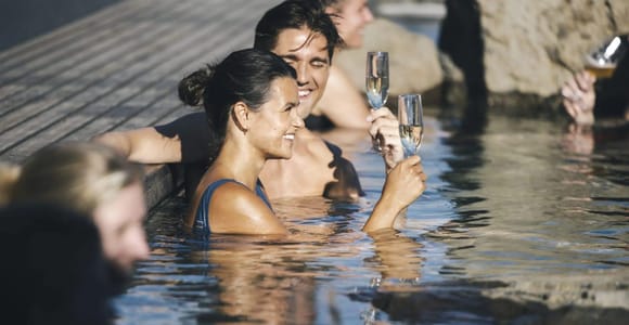 Hvammsvik Hot Springs Private Round Transfer with Tickets