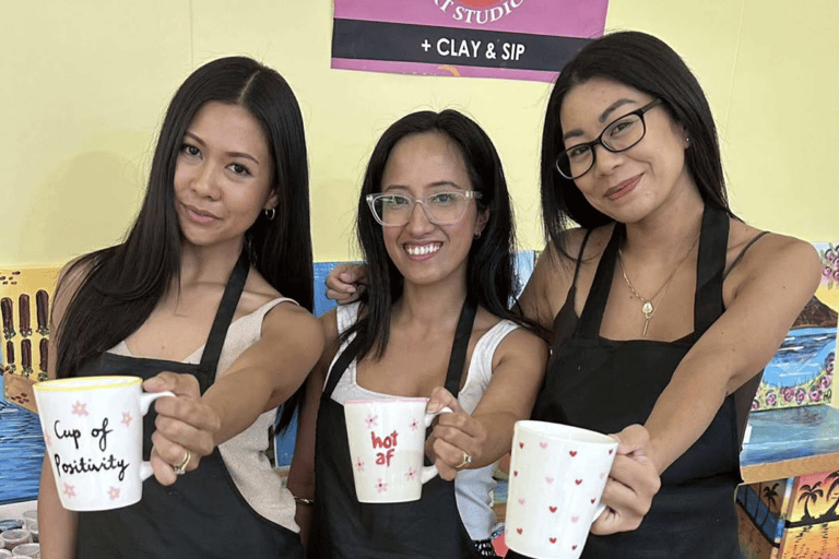 Brisbane CBD: 2H Ceramic Paint Class | Paint and Sip