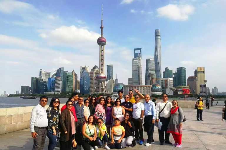 Tour della città di Shanghai, città d&#039;acqua di Zhujiajiao e vista notturna del Bund