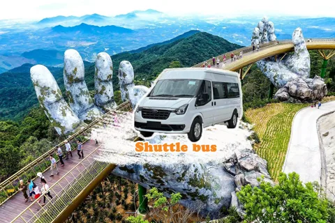 Da Nang: Traslado de ida y vuelta al Puente Dorado de Ba Na Hills