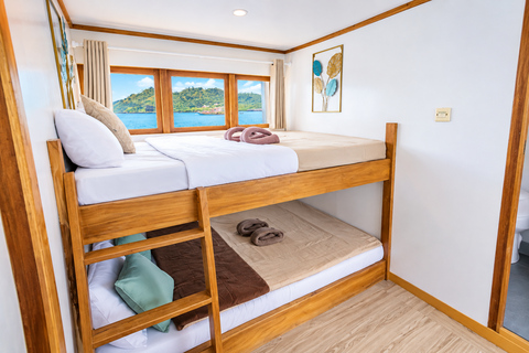 3D Komodo Sailing & Land Tour 12 Stops Single Bed & Hotel 3-Day Shared Cabin, Single Bed No Land Tour No Park Fee