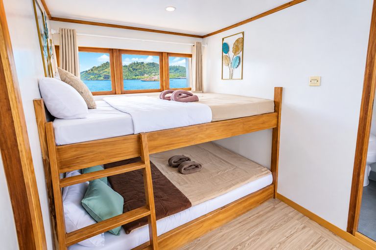 3D Komodo Sailing & Land Tour 12 Stops Single Bed & Hotel 3-Day Shared Cabin, Single Bed No Land Tour No Park Fee