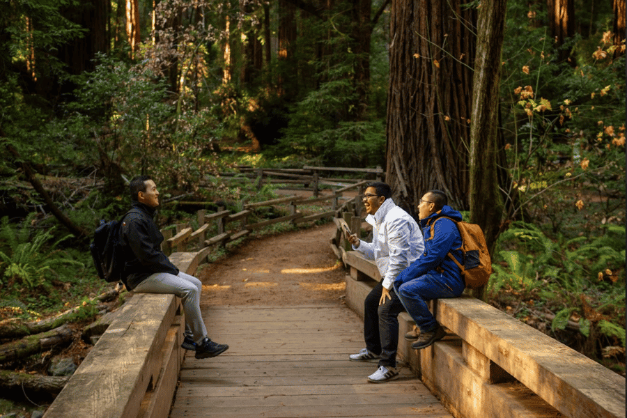 Geführte Shuttle-Tour von San Francisco zum Muir Woods National Monument. Foto: GetYourGuide Geführte Shuttle-Tour von San Francisco zum Muir Woods National Monument. Foto: GetYourGuide