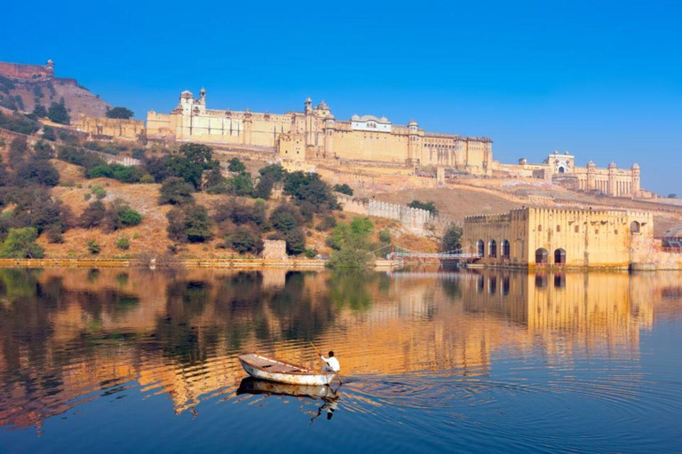 Visita de medio día a Jaipur Fuerte Amer, Jal Mahal y Stepwell