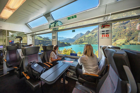 从苏黎世出发：豪华观光列车、卢塞恩和图恩之旅私人观光