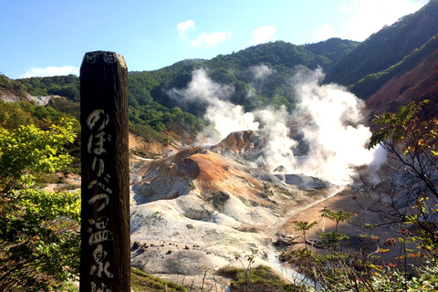 Sapporo: Hokkaido Noboribetsu & Lake Toya Private Day Trip Tour in a Toyota Alphard with a Chinese Driver