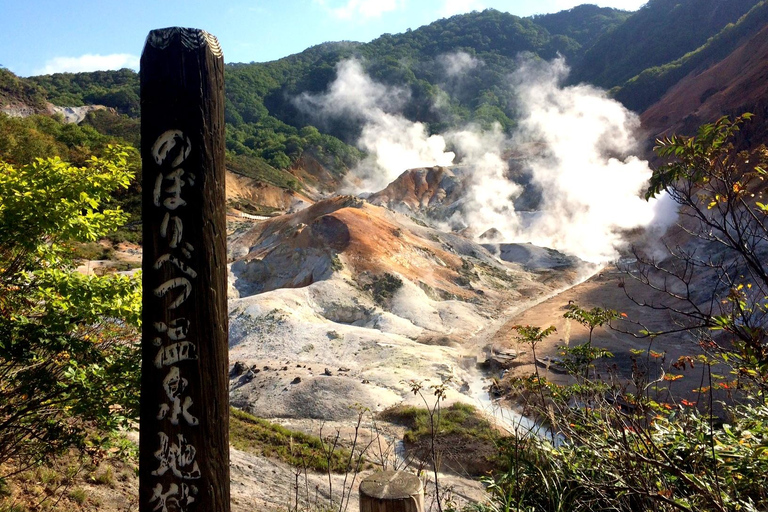 Sapporo: Hokkaido Noboribetsu & Lake Toya Private Day Trip Tour in a Toyota Alphard with a Chinese Driver