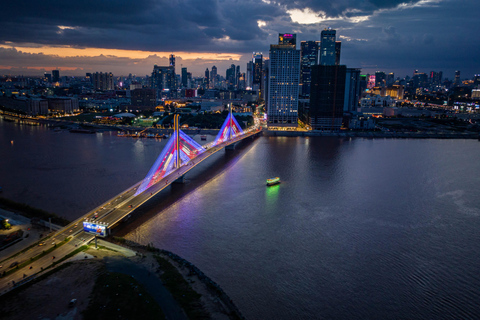 Phnom Penh: Silk Island & Sunset Cruise include drinks Vespa Option + English Guide