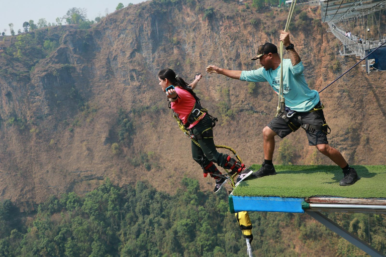 Pokhara: Kusuma Bungee Jump with Video and T-Shirt