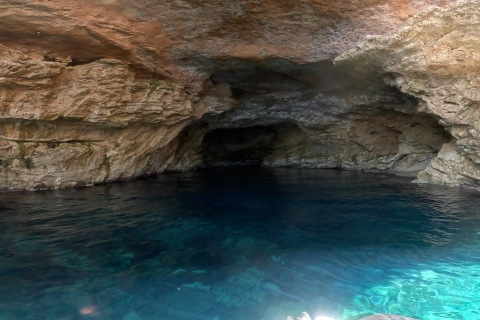 Ibiza: Wycieczka z przewodnikiem po jaskiniach morskich - kajakarstwo i nurkowanie z rurkąWycieczka z przewodnikiem po jaskiniach morskich na Ibizie: kajakarstwo i nurkowanie z ru