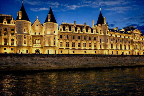 Paris: Day or Evening River Cruise with Musical Ambiance Paris: Evening River Cruise with Musical Ambiance & Postcard