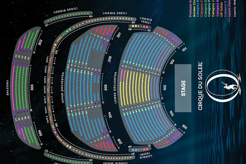 Las Vegas: “O” by Cirque du Soleil at Bellagio Category C Seats