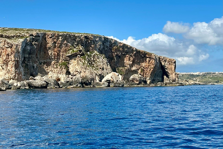 Malta: Comino Crystal Lagoons & Sea Caves Private Tour 3 hour private boat trip