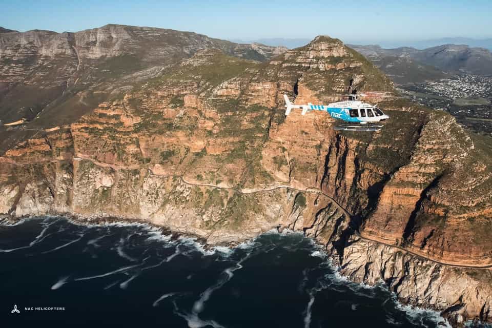 Città del Capo: volo in elicottero "Peek" di Chapman e champagne