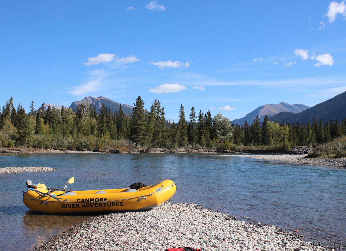Canmore: Naturskøn tur på flåde i Rocky Mountains på Bow River