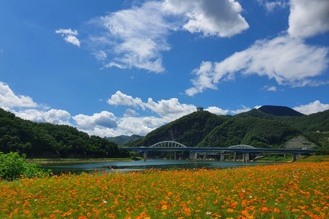 Seoul: tour di 2 giorni a Danyang con pick-up all&#039;aeroporto di IncheonHotel or airport pickup 1-night, 2-day UNESCO- Danyang tour