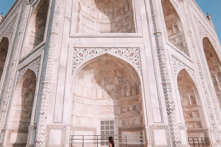 Da Delhi: tour privato di lusso al Taj Mahal e ad Agra + 5★ pranziTour con auto climatizzata, autista, guida turistica e biglietti d&#039;ingresso