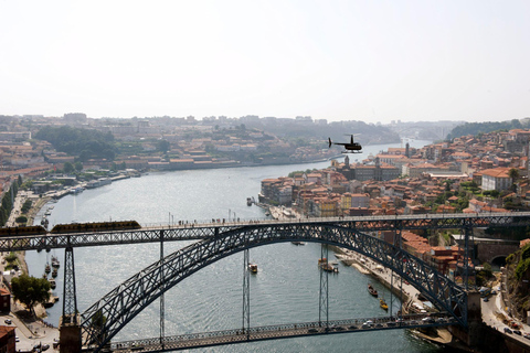 Porto: Guided Walking Tour, Helicopter Ride, & River Cruise Tour in English