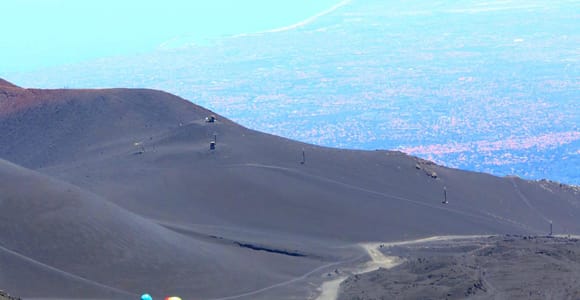 Mount Etna trekking at 3000 meters with cable car, guide, and bookable taxi service