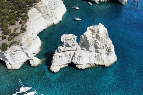 Milos : Private Full Day Cruise to Kleftiko With Lunch Private Day Cruise to Kleftiko Caves