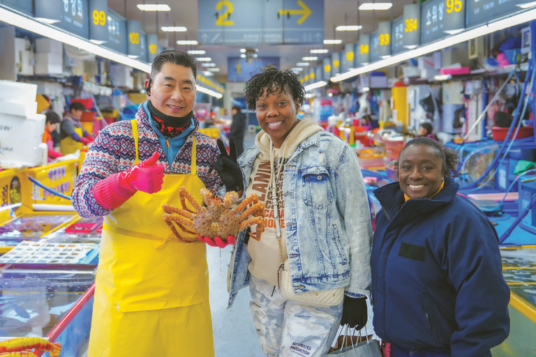 Busan: Gukje en Jagalchi Market Food Tour met proeverijen