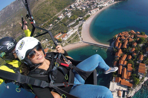 Gleitschirmfliegen in Montenegro: Sveti Stefan Luftausflug