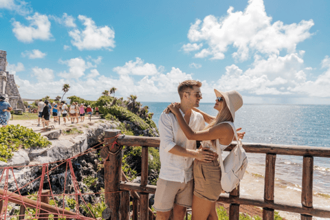 Desde Cancún/Riviera Maya: Excursión de un día a las ruinas mayas y baño en un cenoteRecogida en el hotel de la Riviera Maya