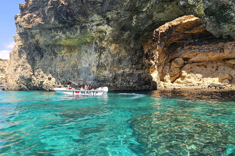 Von Cirkewwa aus: Comino und Blaue Lagune Private Bootstour