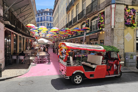 Lisbon: Multilingual Private TukTuk Tour with Live Guide Ultimate Lisbon & Belém Experience 04 hrs(Pick Up+Drop-off)*