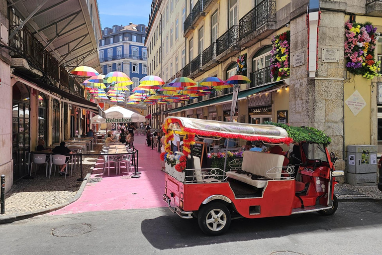 Lisbon: Multilingual Private TukTuk Tour with Live Guide Ultimate Lisbon & Belém Experience 04 hrs(Pick Up+Drop-off)*