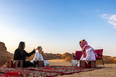AlUla: Private Saudi Kashta, Coffee Workshop & Sunset
