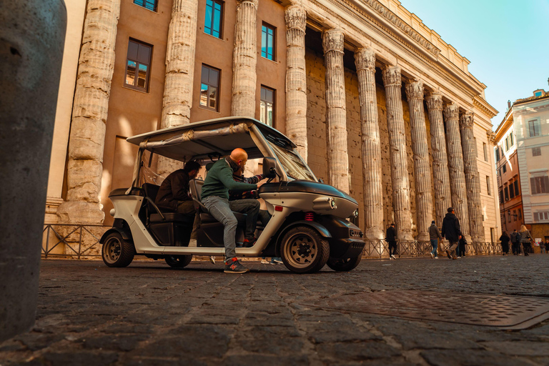 Roma: tour privado de lo más destacado en carrito de golfTour privado en inglés o italiano